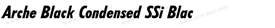 Arche Black Condensed SSi Black Condensed字体转换